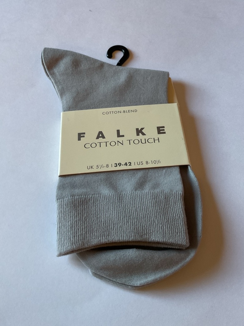 FALKE WOMENS COTTON TOUCH ANKLE SOCKS SILVER EU SIZE 39-42 US 8-10.5 NWT